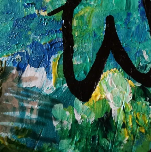 Acrylic Painting Welcome to the Woods art on wood - Picture 2 of 11